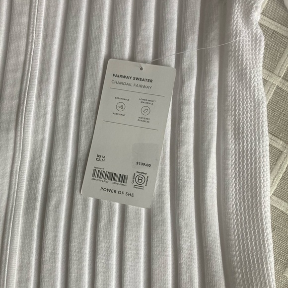 Athleta Fairway sweater size m white - Picture 5 of 5